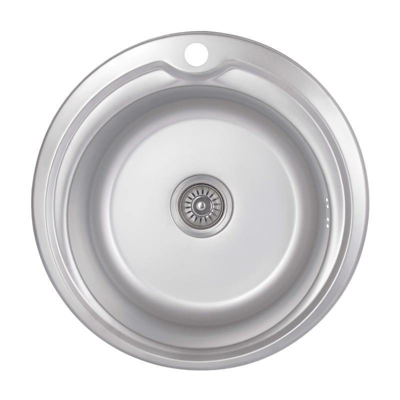 Кухонна мийка Brinex 510-D 0,8 мм Satin (BRIN510SAT08)