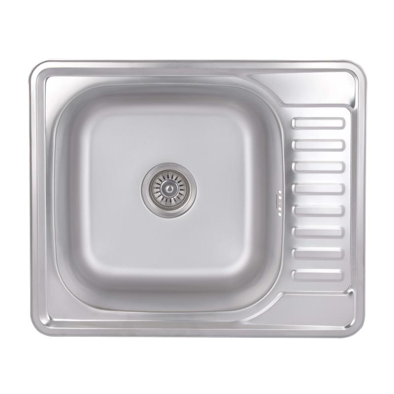 Кухонна мийка Brinex 5848 0,8 мм Satin (BRIN5848SAT08)