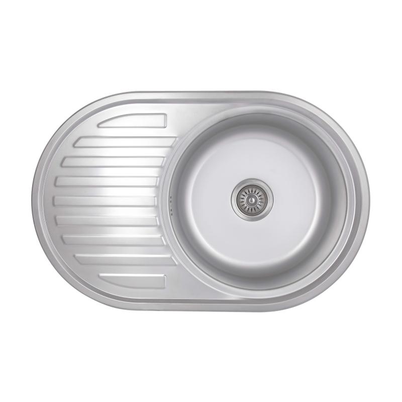Кухонна мийка Brinex 7750 0,8 мм Satin (BRIN7750SAT08)